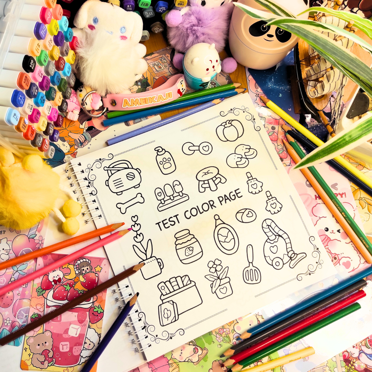 Spring Moments: Fuzzy Buddies Coloring Book