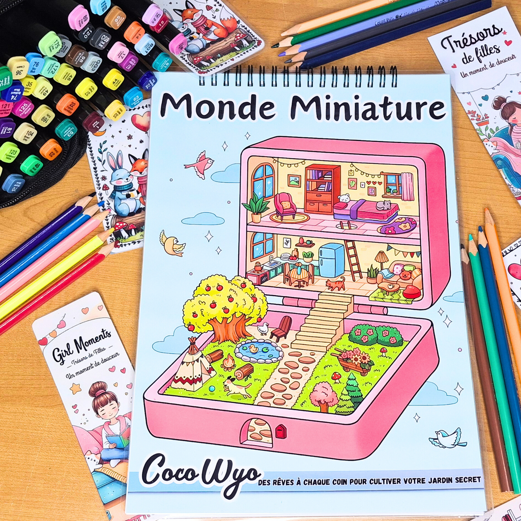 Monde Miniature Coloring Book : 🏡✨