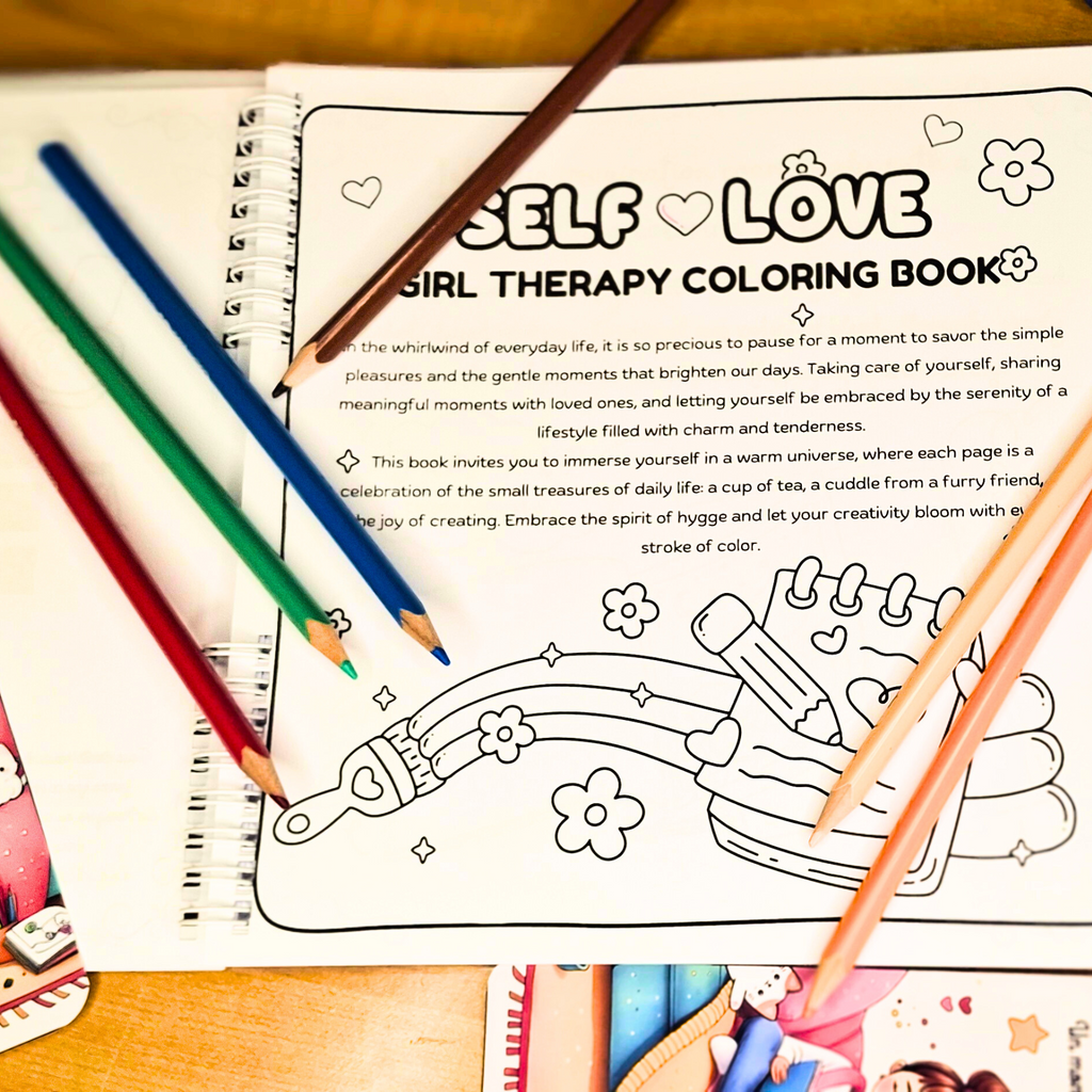 Self-Love: Girl Therapy Coloring Book