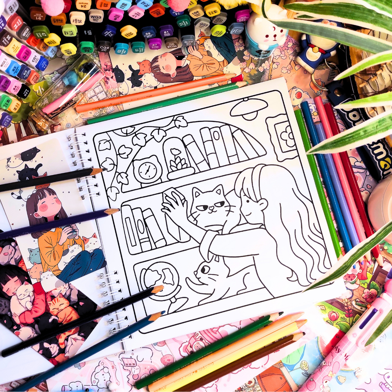 🐱💗 Maman Chat Coloring Book 💗🐱
