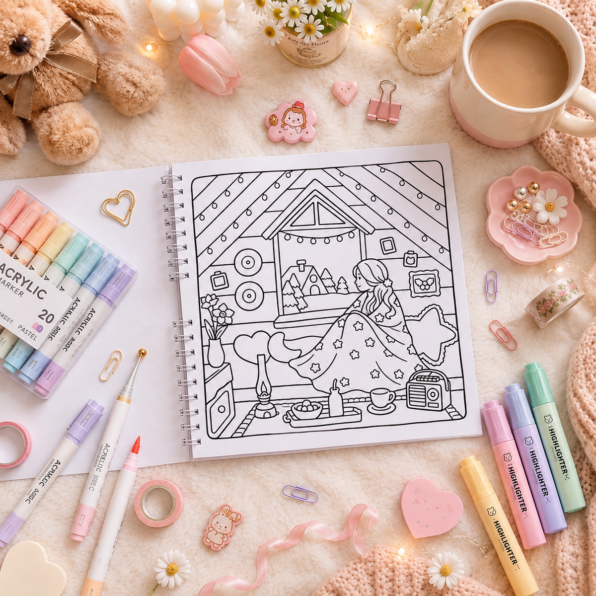 🏡🌸 Cozy Home Coloring Book – Little Houses, Beautiful Escapes 🌸🏡