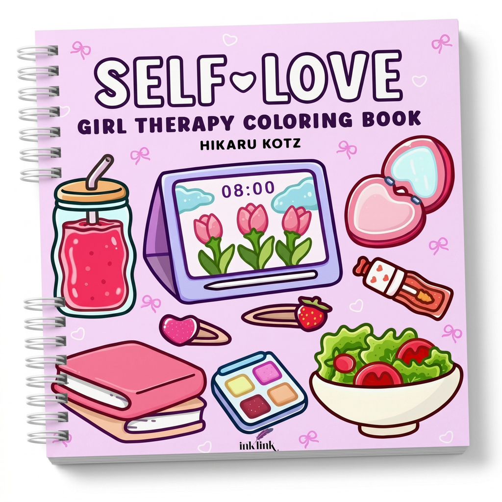 Self-Love: Girl Therapy Coloring Book