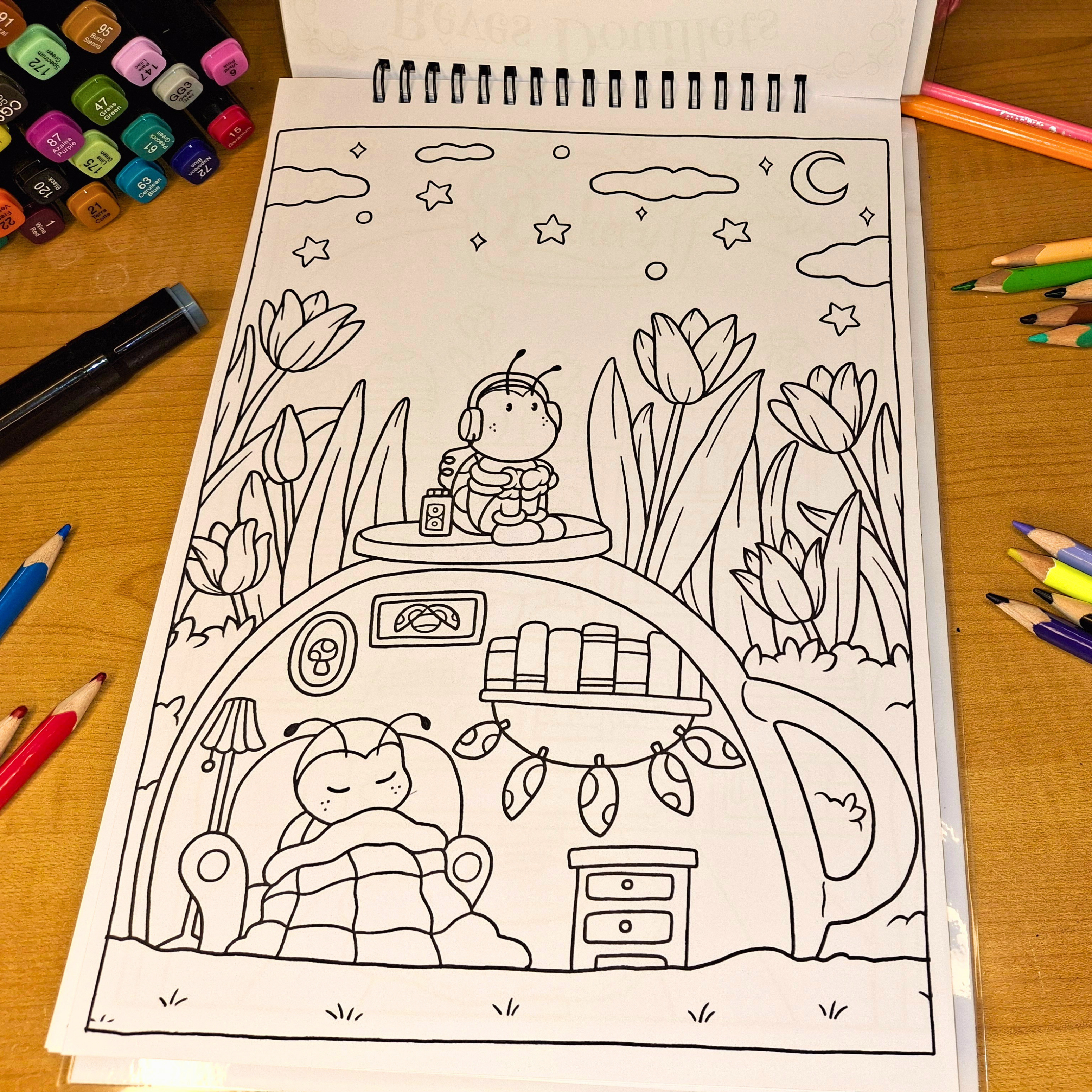 Rêves Douillets Coloring Book : 🌙✨ Cozy Dreams Collection