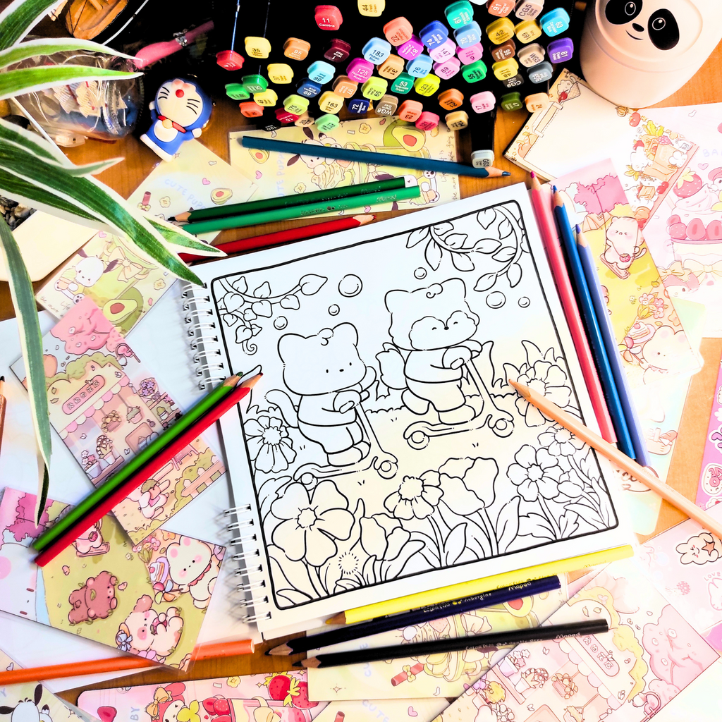 🌼🦊 Cozy Nature Coloring Book 🦊🌼
