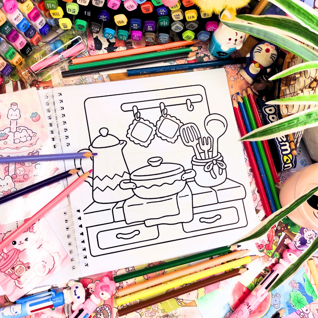 🌸☕ Cozy Place Coloring Book ☕🌸