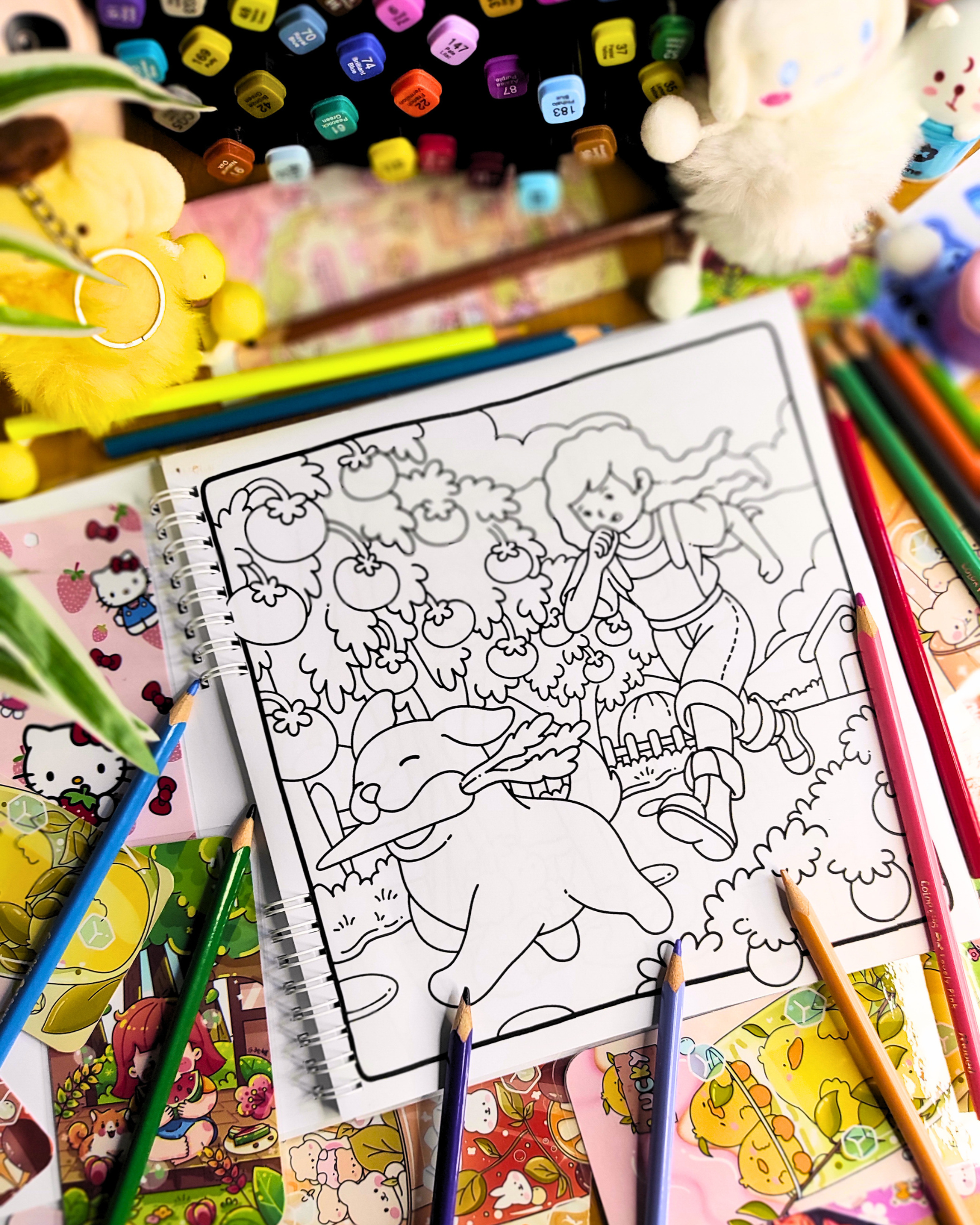 Simple Joys: Cute Coloring Book