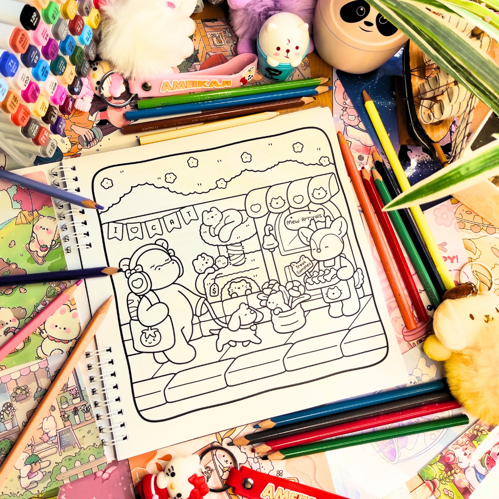 🌸🐰 Calm Days Coloring Book 🌸🐰