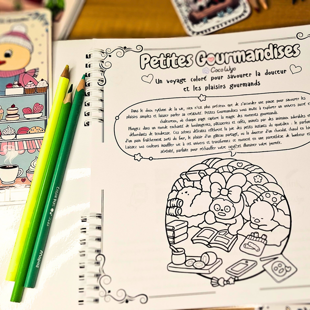 🧸🍪 Petites Gourmandises – Cozy Kawaii Coloring Book for Adults 🍪🌸