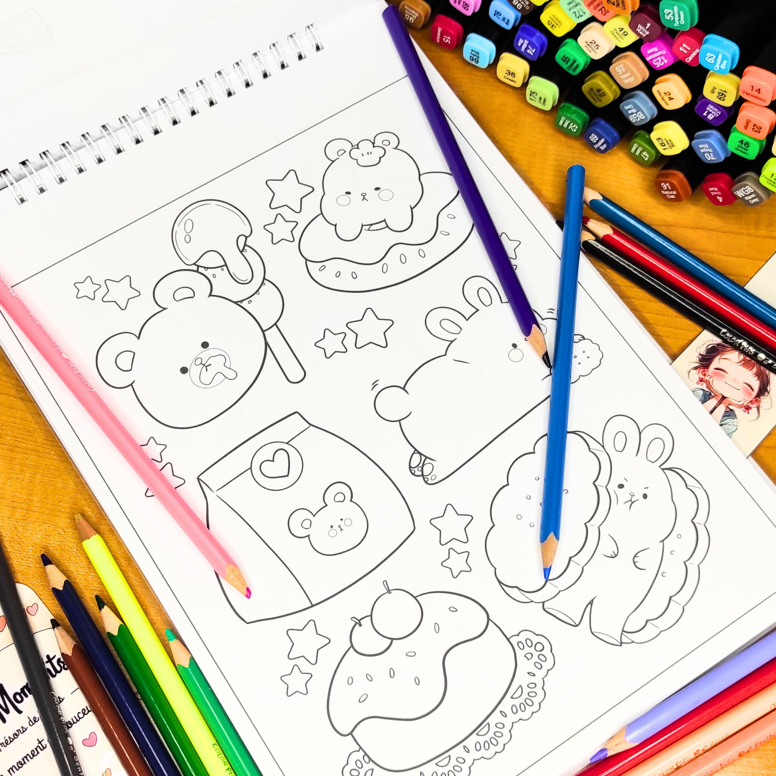 Monde Kawaii Coloring Book 💖