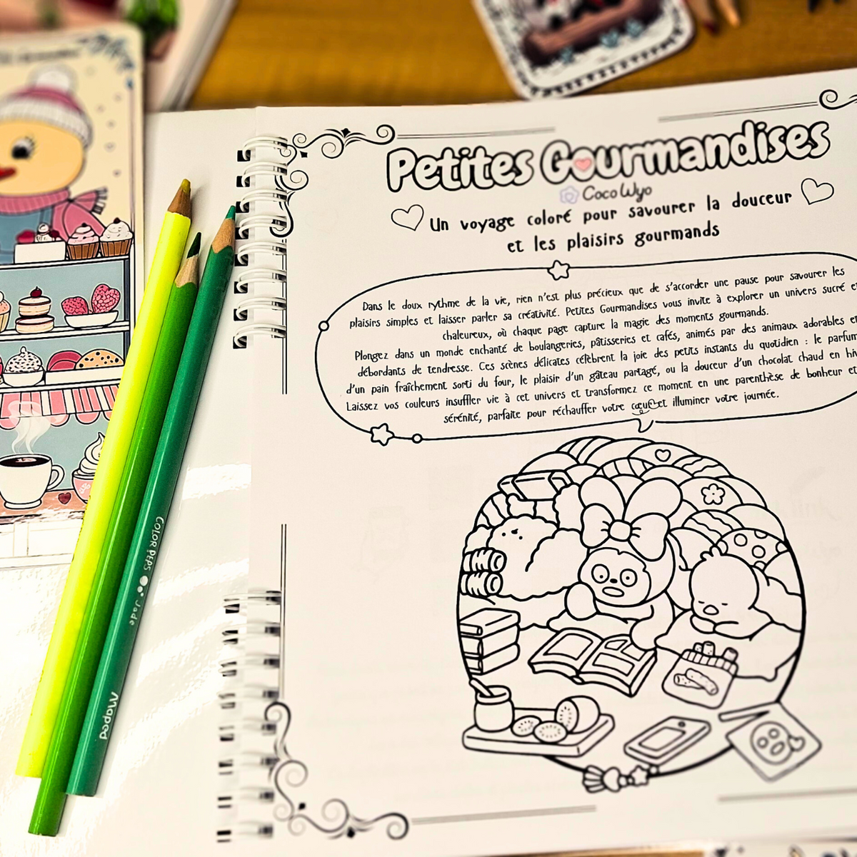 🍪🧸 PETITES GOURMANDISES Coloring book– A Cozy Seasonal Coloring Treat 🧸🍪