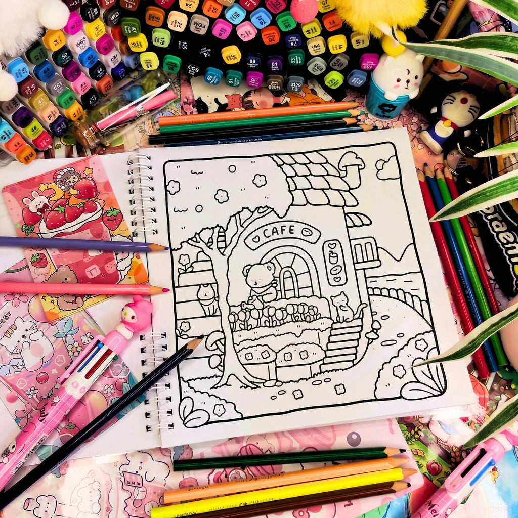 💜☕ Cozy Corner Coloring Book ☕💜