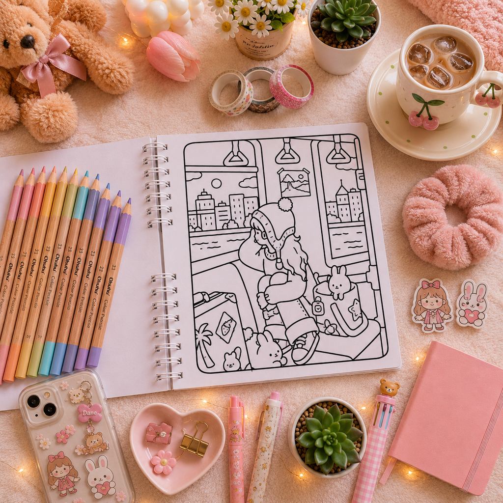 🌸 Girl Moments Vol. 3 – A Cozy Coloring Adventure