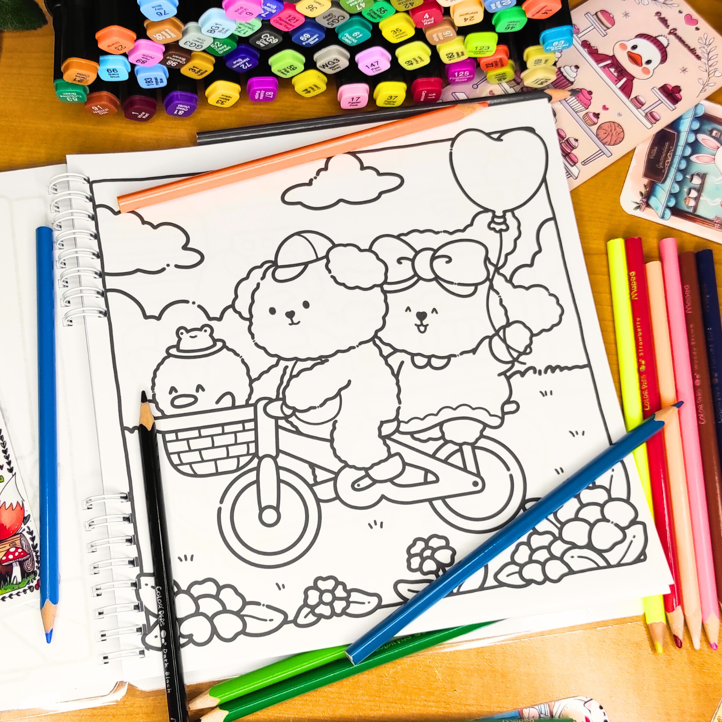 🍪☕ Pause Câline – Cozy Kawaii Coloring Book for Adults 🐾🌸
