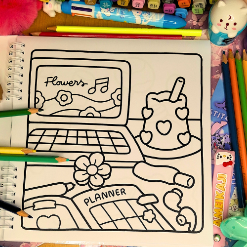 💖🌸 Self-Care Coloring Book 🌸💖