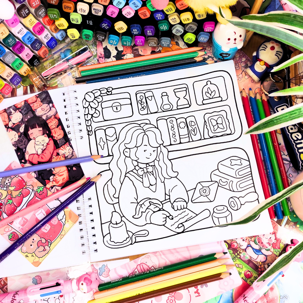 Girl Spaces Vol. 2 Coloring Book