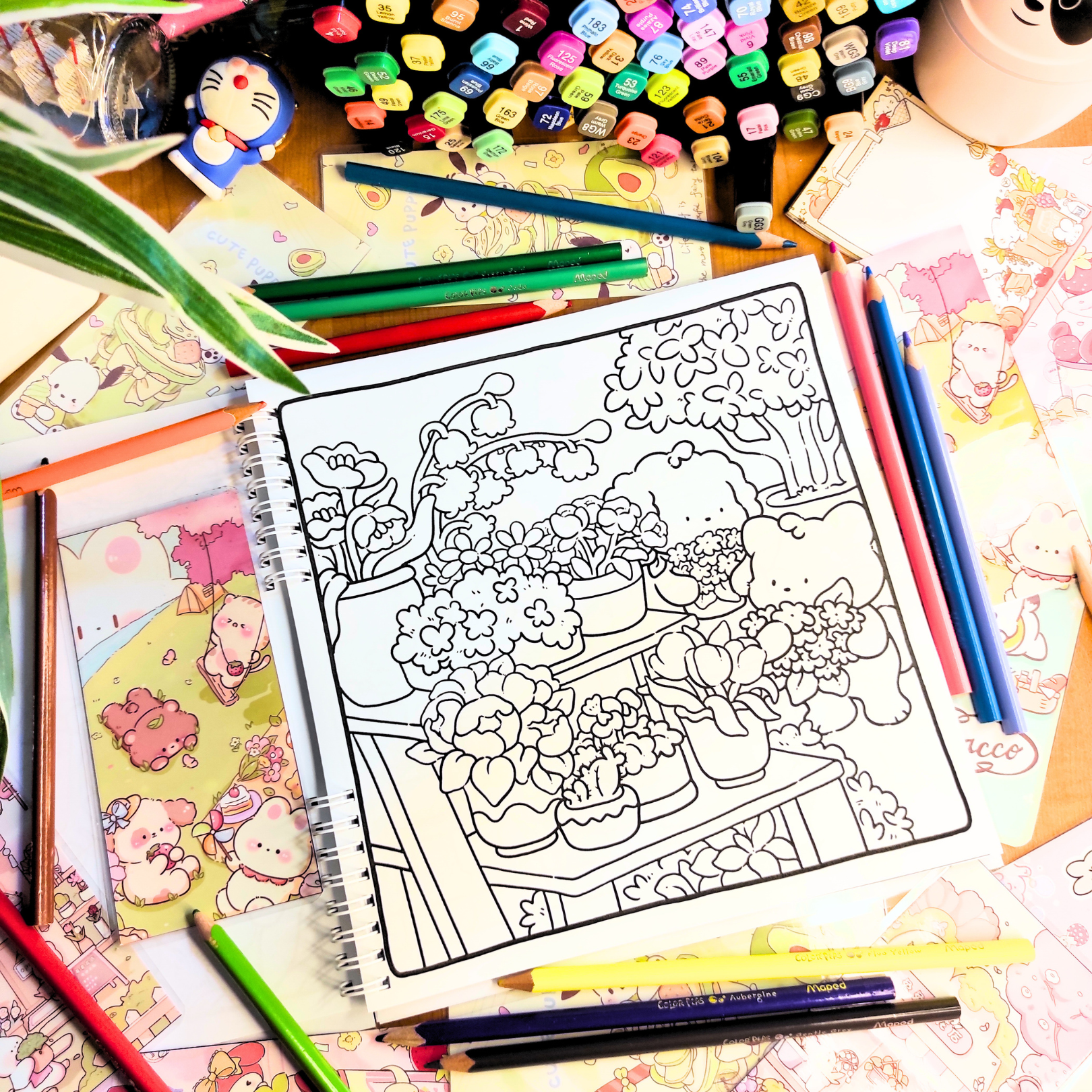 🌼🦊 Cozy Nature Coloring Book 🦊🌼