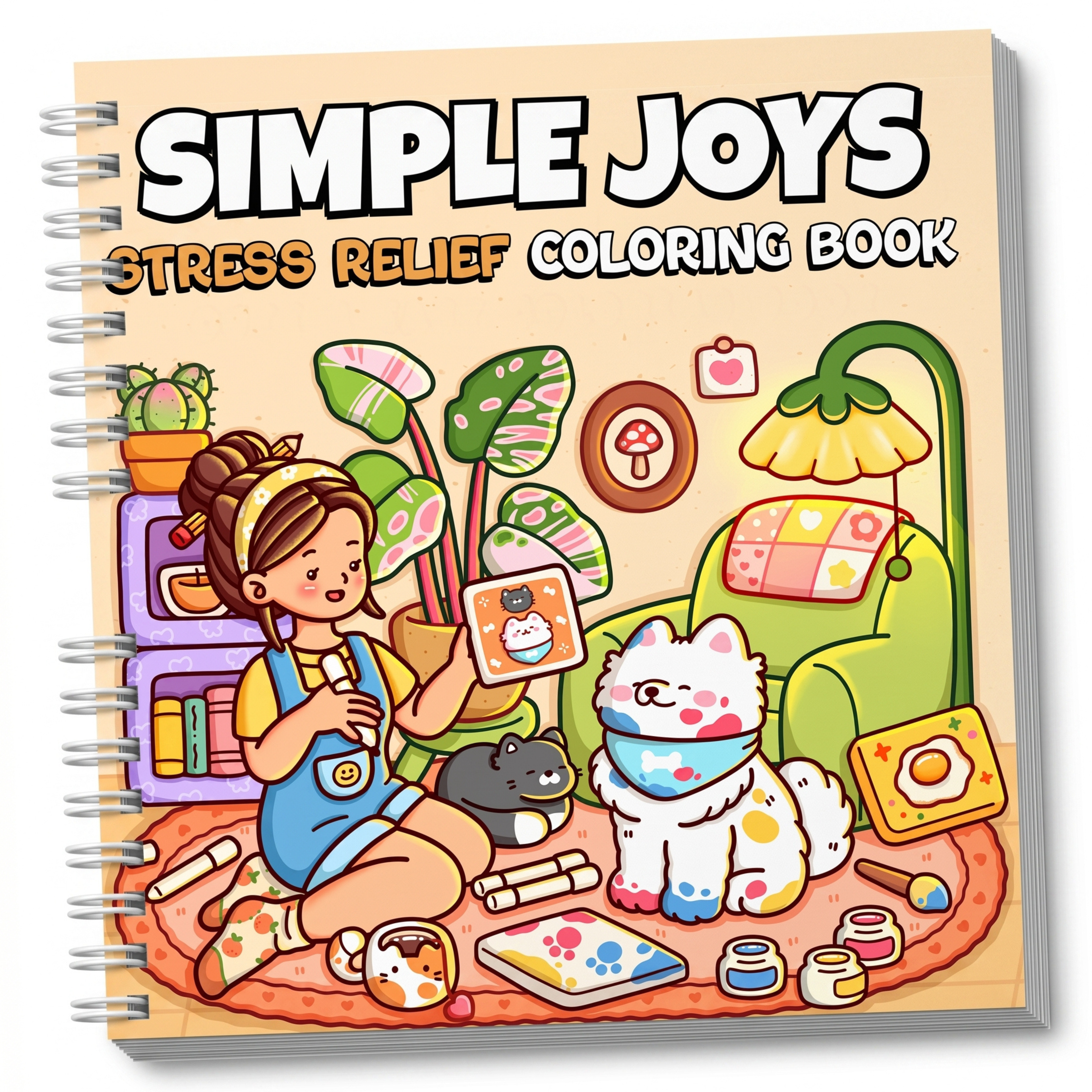 Simple Joys: Cute Coloring Book