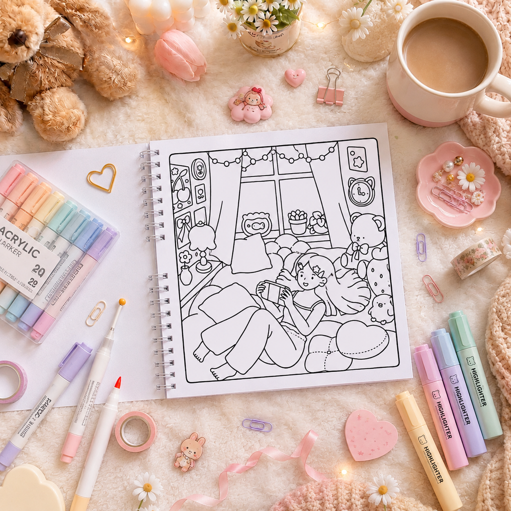 🏡🌸 Cozy Home Coloring Book – Little Houses, Beautiful Escapes 🌸🏡