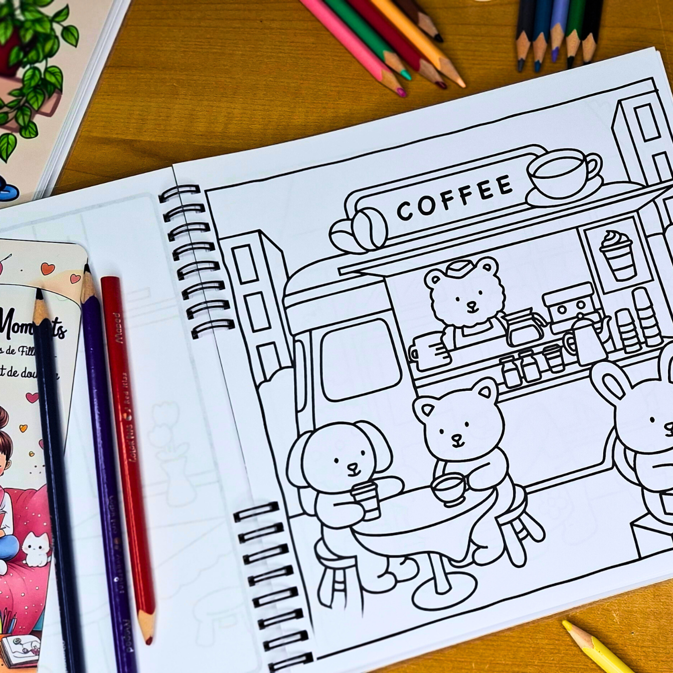 🏡🐾 Monde de Boutiques Douillet – Cozy Coloring Book for Adults 🐾🌸