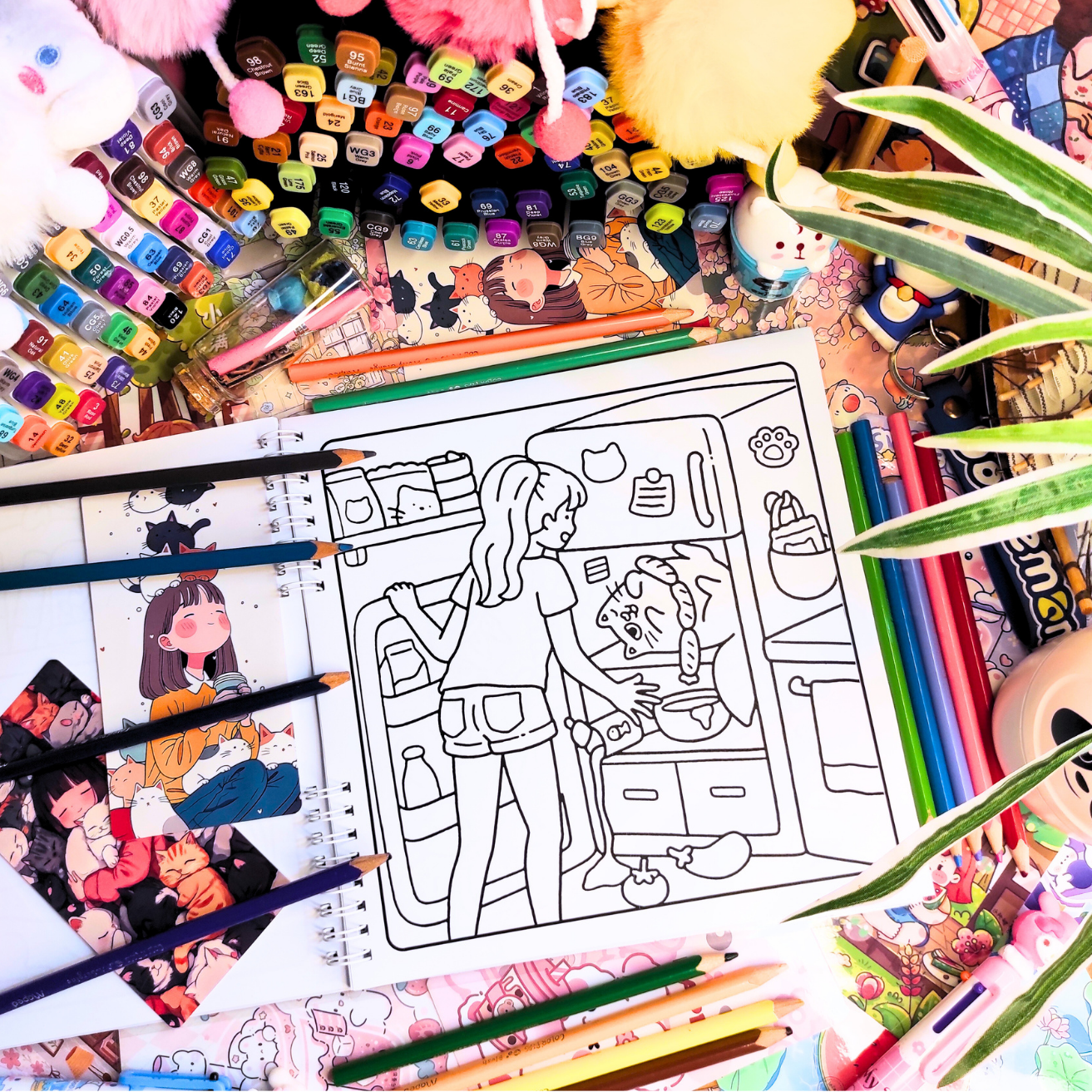 🐱💗 Maman Chat Coloring Book 💗🐱