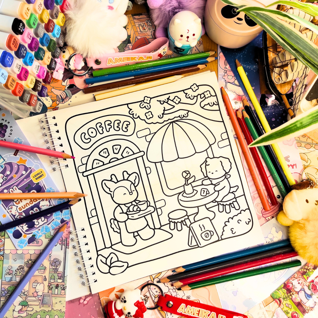 🌸🐰 Calm Days Coloring Book 🌸🐰