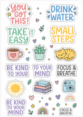 Cute Cozy Kawaii Sticker Sheet 1