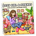 Cozy Girl & Friends cozy coloring book
