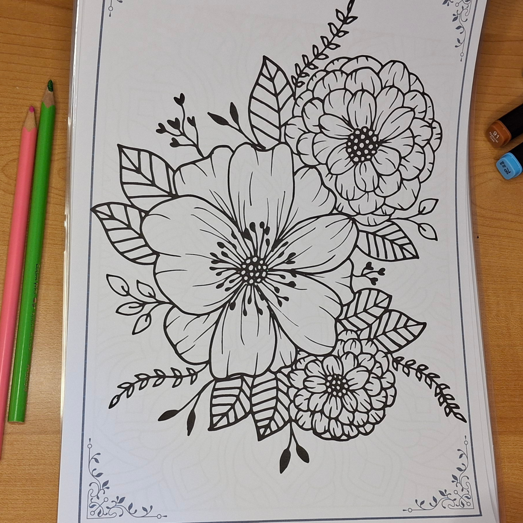 Zentangle Coloring Book for Adults 🌿