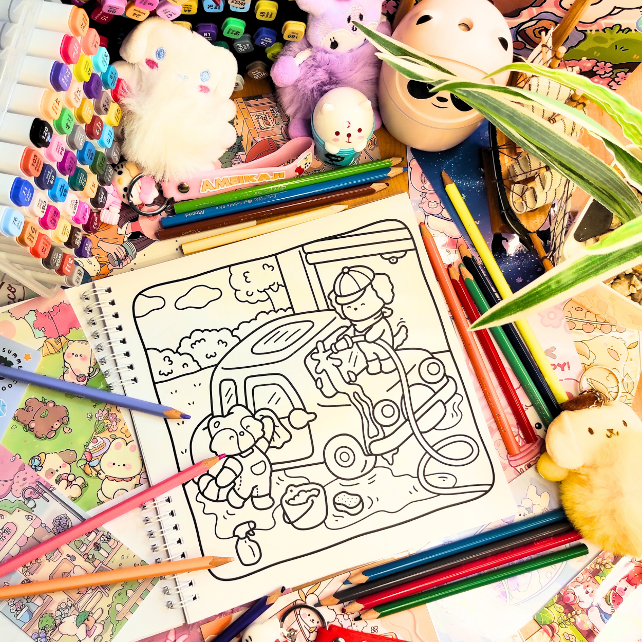 🌸🐰 Calm Days Coloring Book 🌸🐰