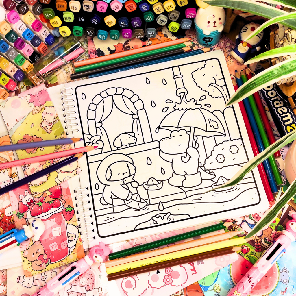 🌿✨ Little Cuddles Coloring Book ✨🌿