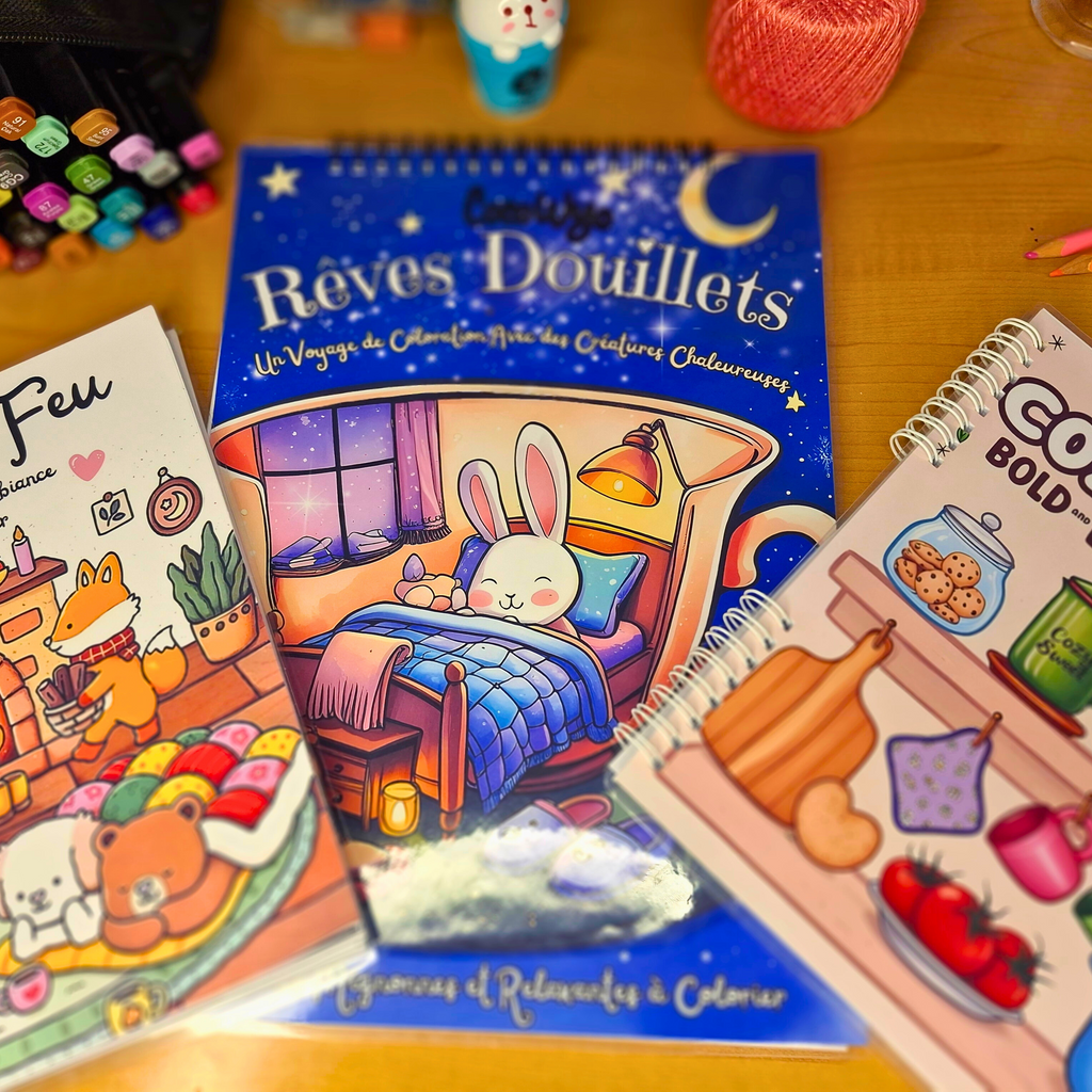 Rêves Douillets Coloring Book : 🌙✨ Cozy Dreams Collection