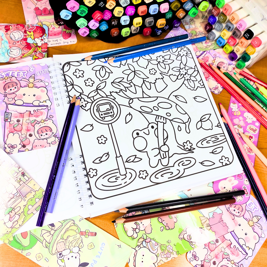 🐸✨ Froggy Days Coloring Book ✨🐸