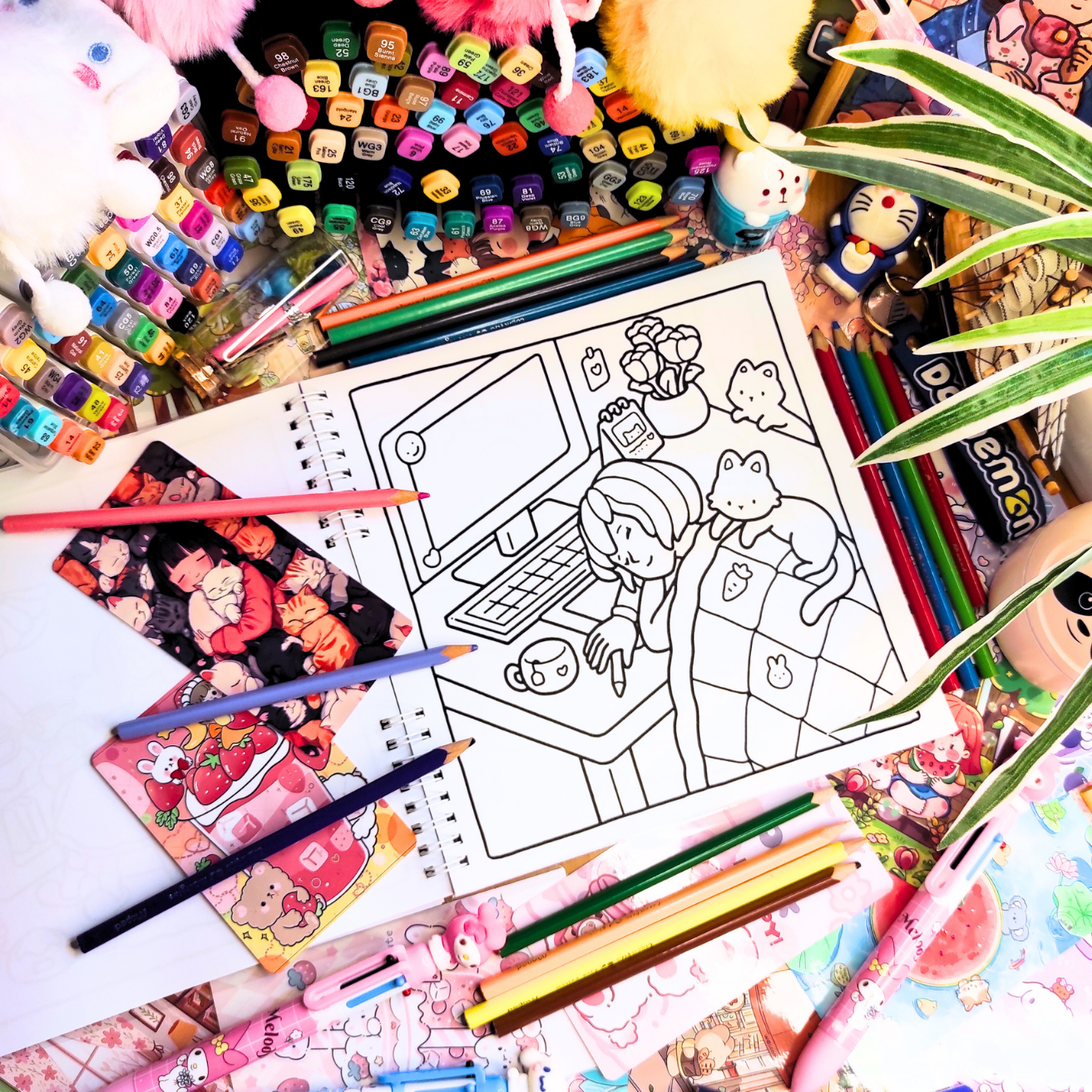 Girl Spaces Vol. 2 Coloring Book