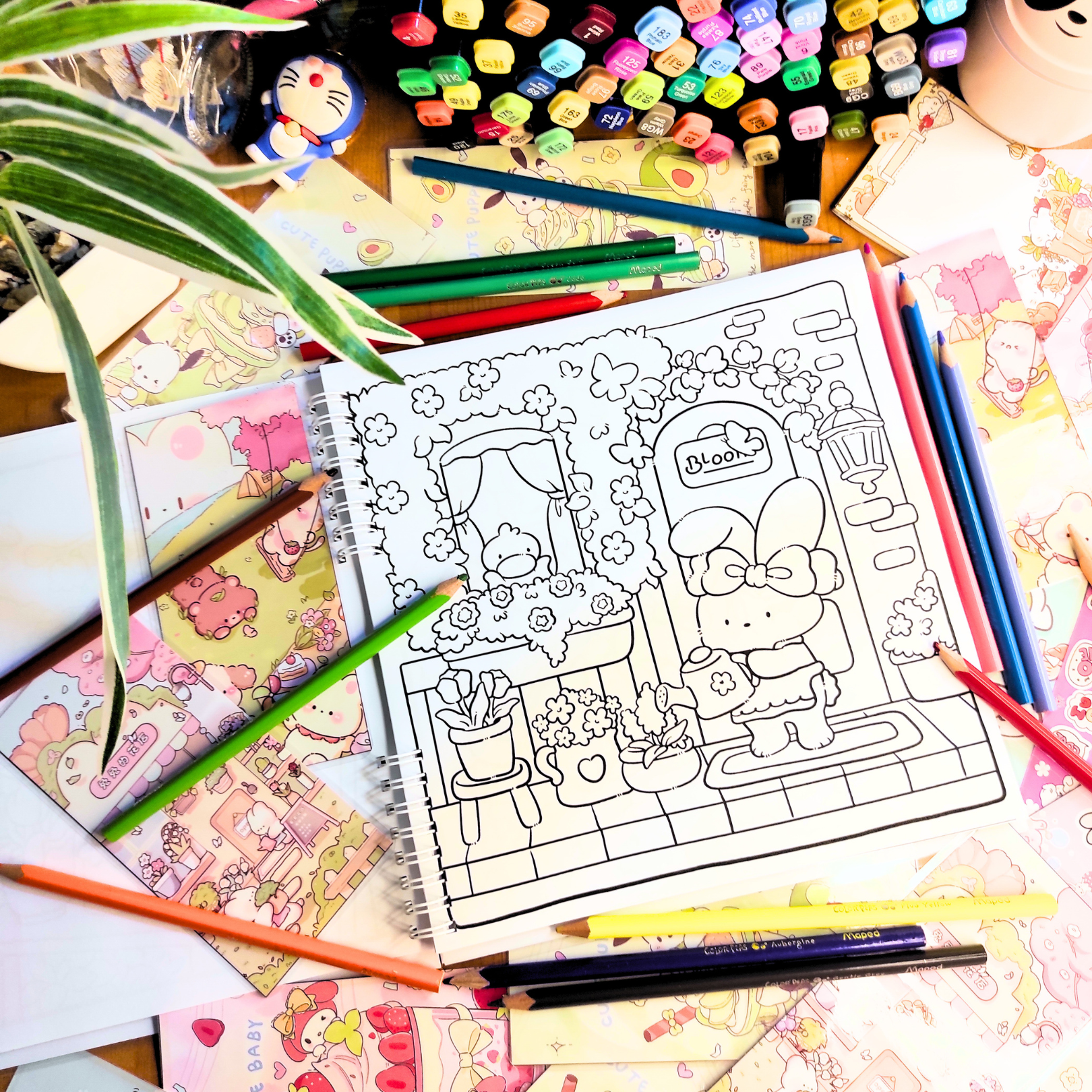 🌼🦊 Cozy Nature Coloring Book 🦊🌼