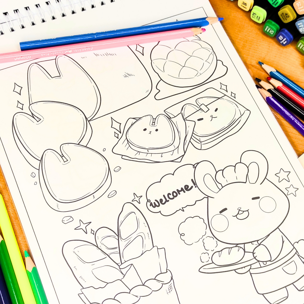 Monde Kawaii Coloring Book 💖