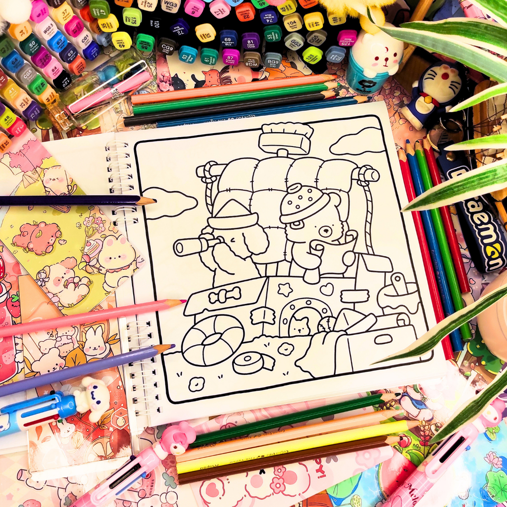 🌿✨ Little Cuddles Coloring Book ✨🌿