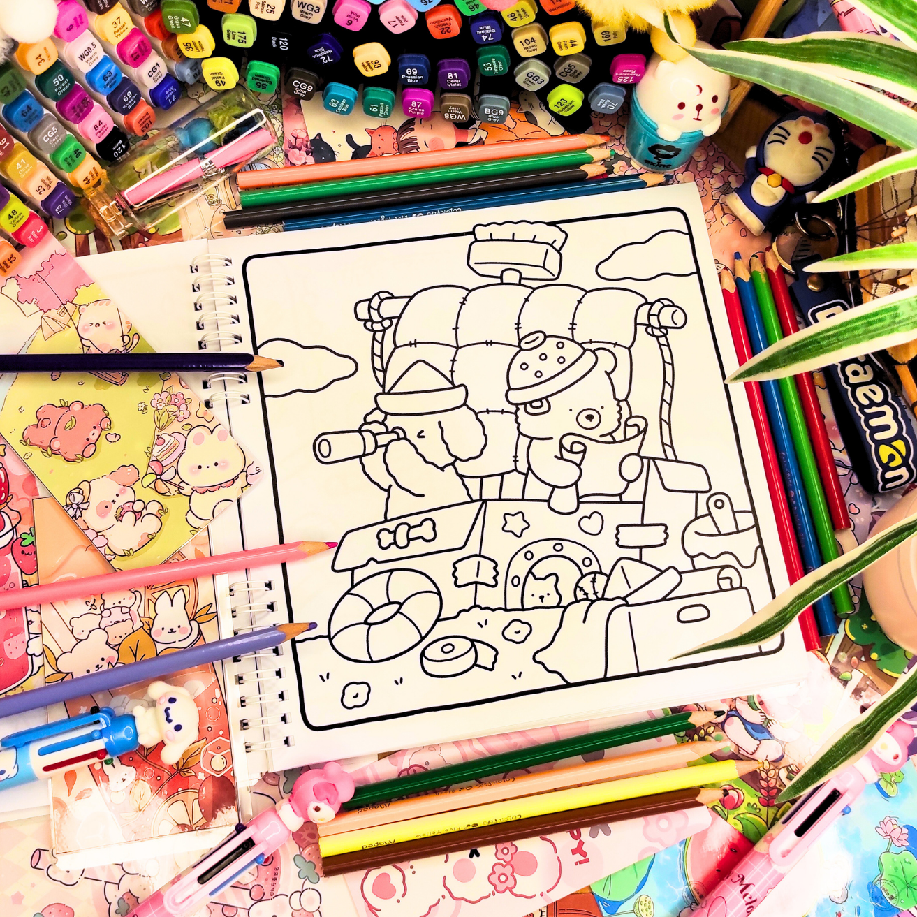 🌿✨ Little Cuddles Coloring Book ✨🌿