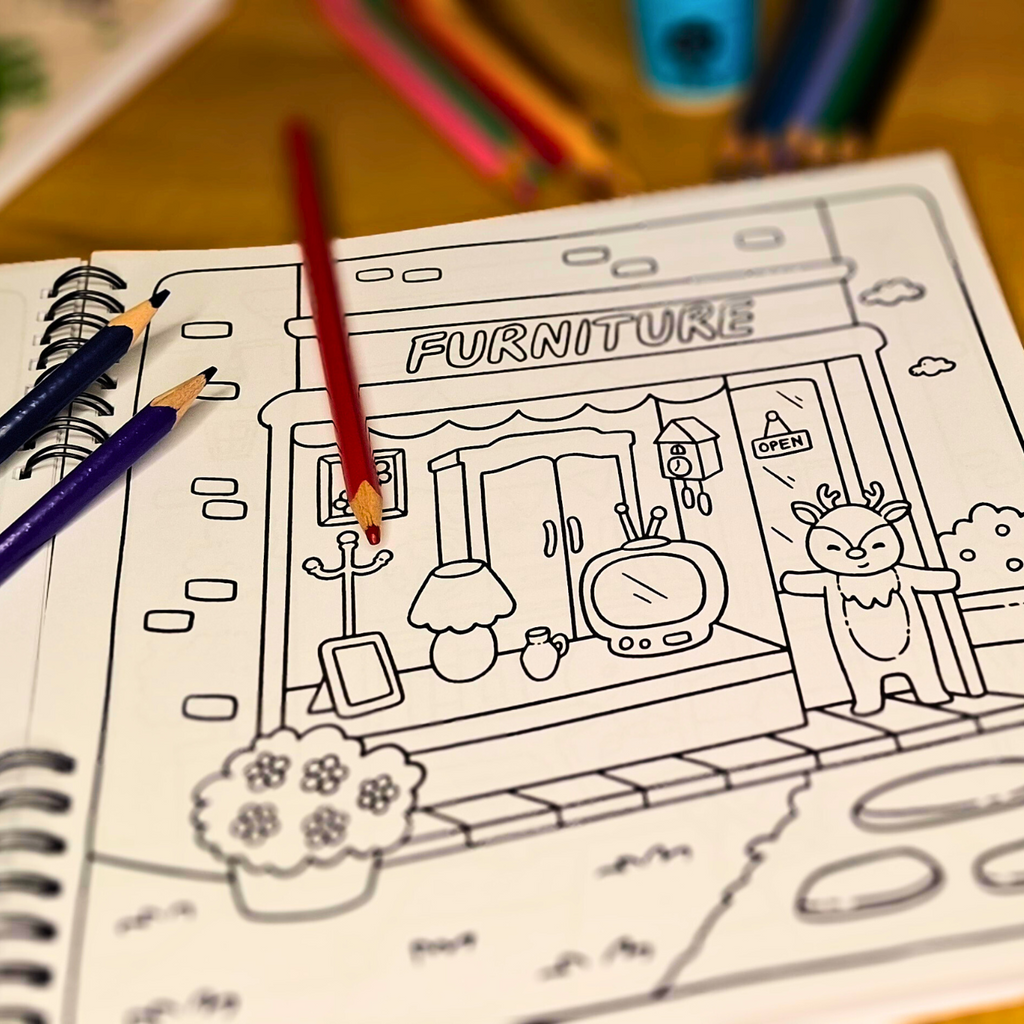 🏡🐾 Monde de Boutiques Douillet – Cozy Coloring Book for Adults 🐾🌸