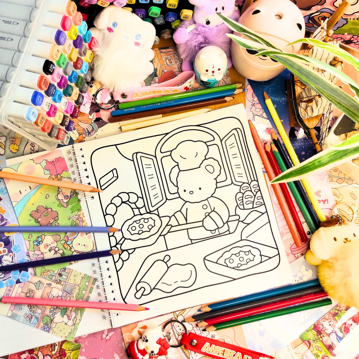 🌸🐰 Calm Days Coloring Book 🌸🐰