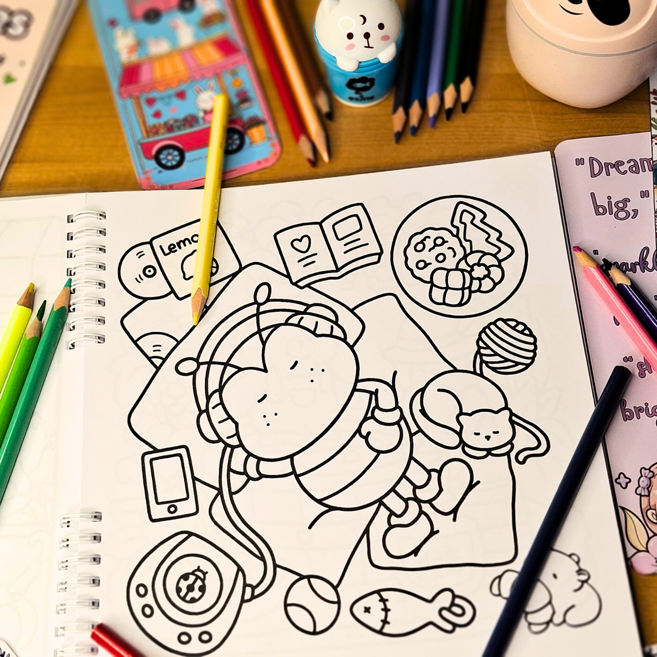 🧸🍪 Petites Gourmandises – Cozy Kawaii Coloring Book for Adults 🍪🌸