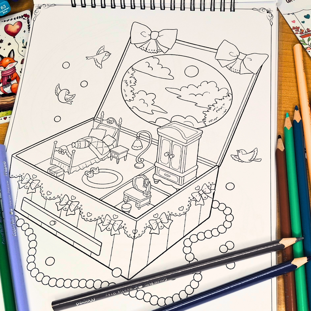 Monde Miniature Coloring Book : 🏡✨