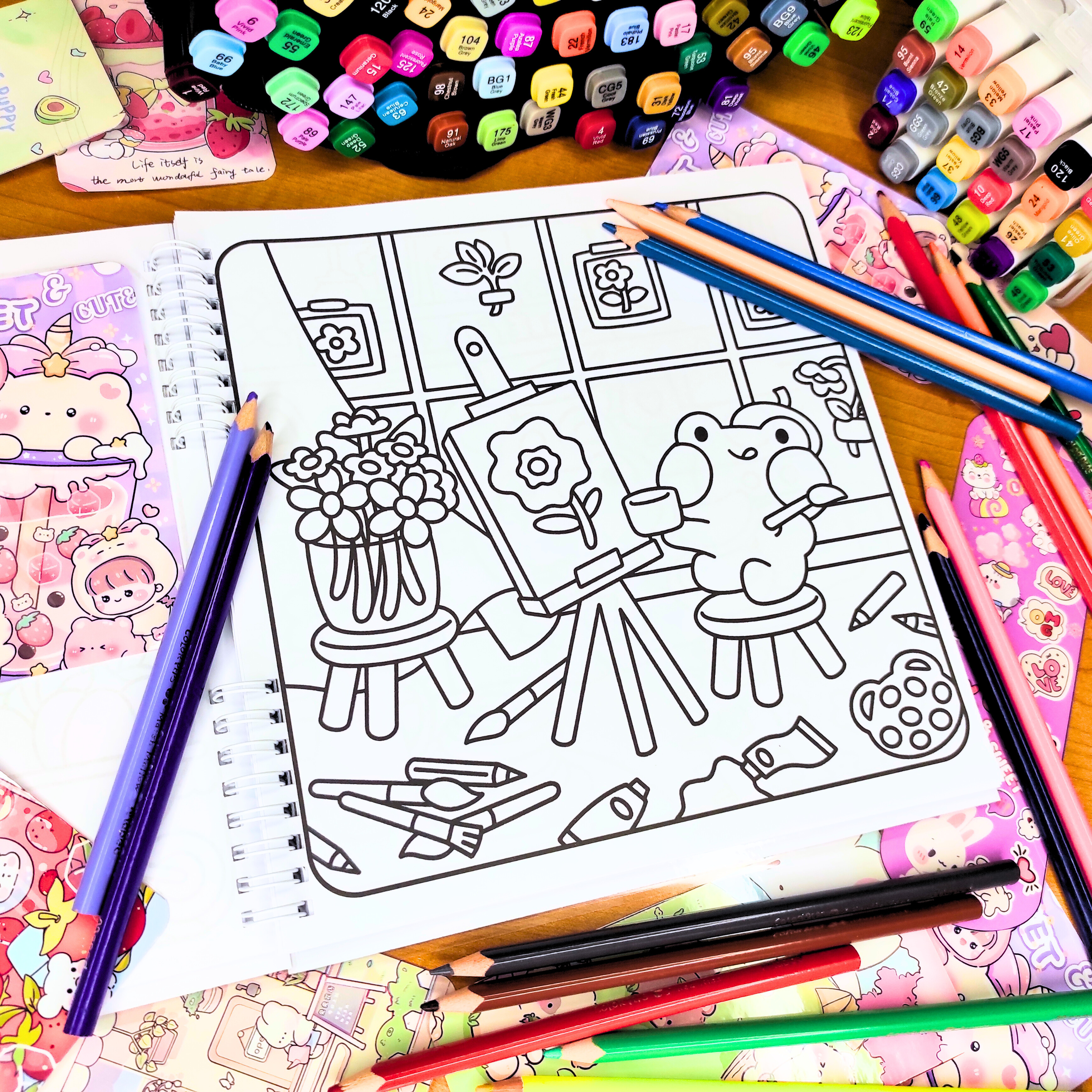 🐸✨ Froggy Days Coloring Book ✨🐸