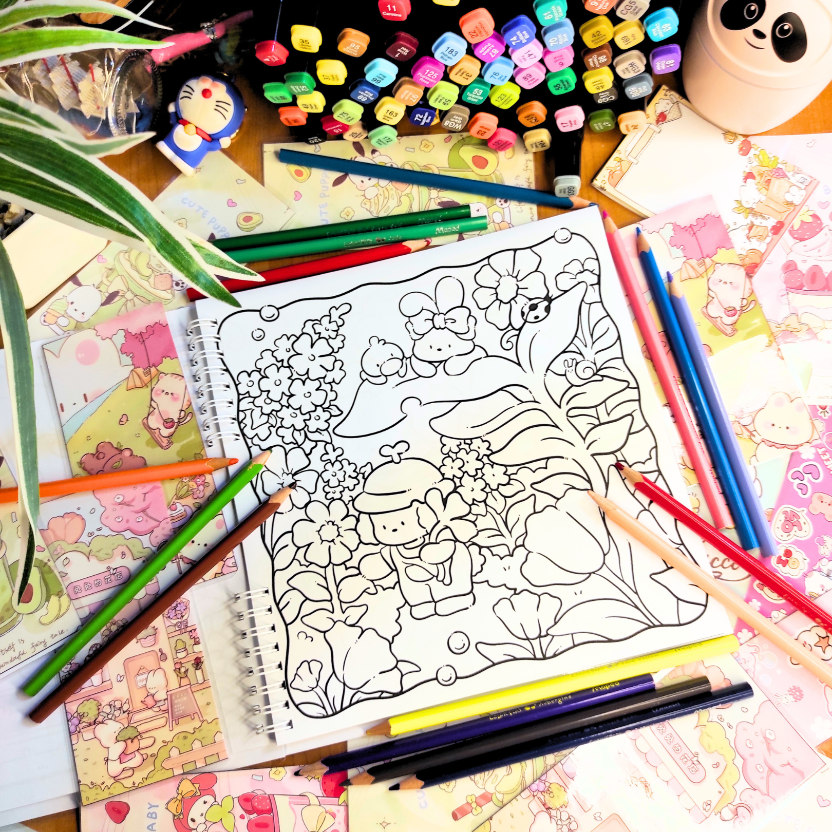 🌼🦊 Cozy Nature Coloring Book 🦊🌼