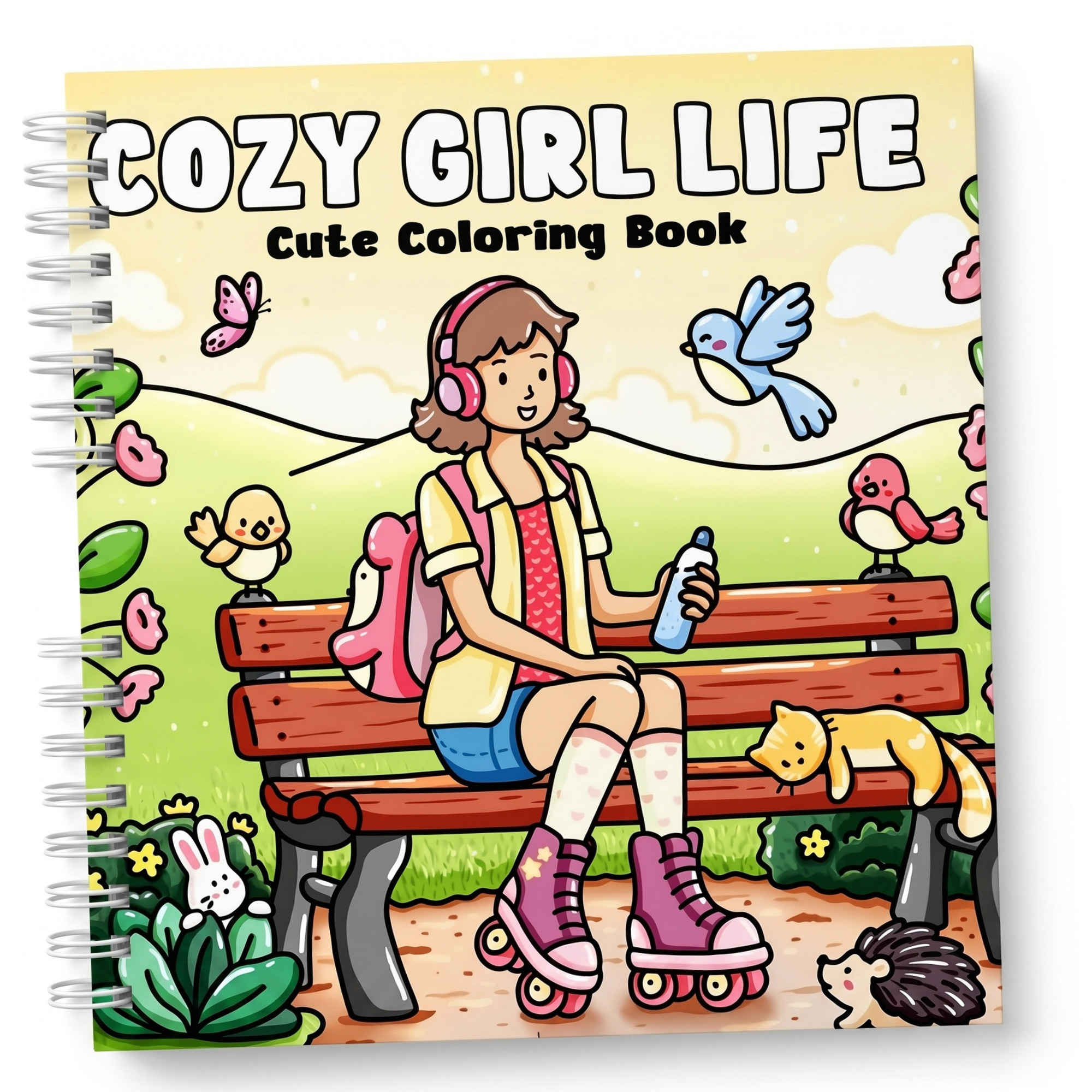Cozy Girl Life Coloring Book