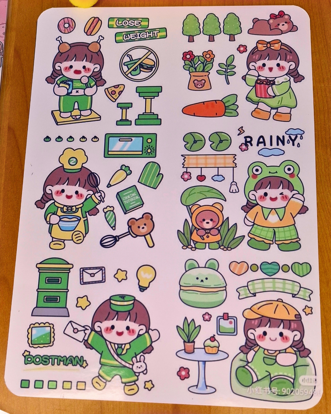 🎀🌸 Cute Sticker Sheet (A5) 🌸🎀