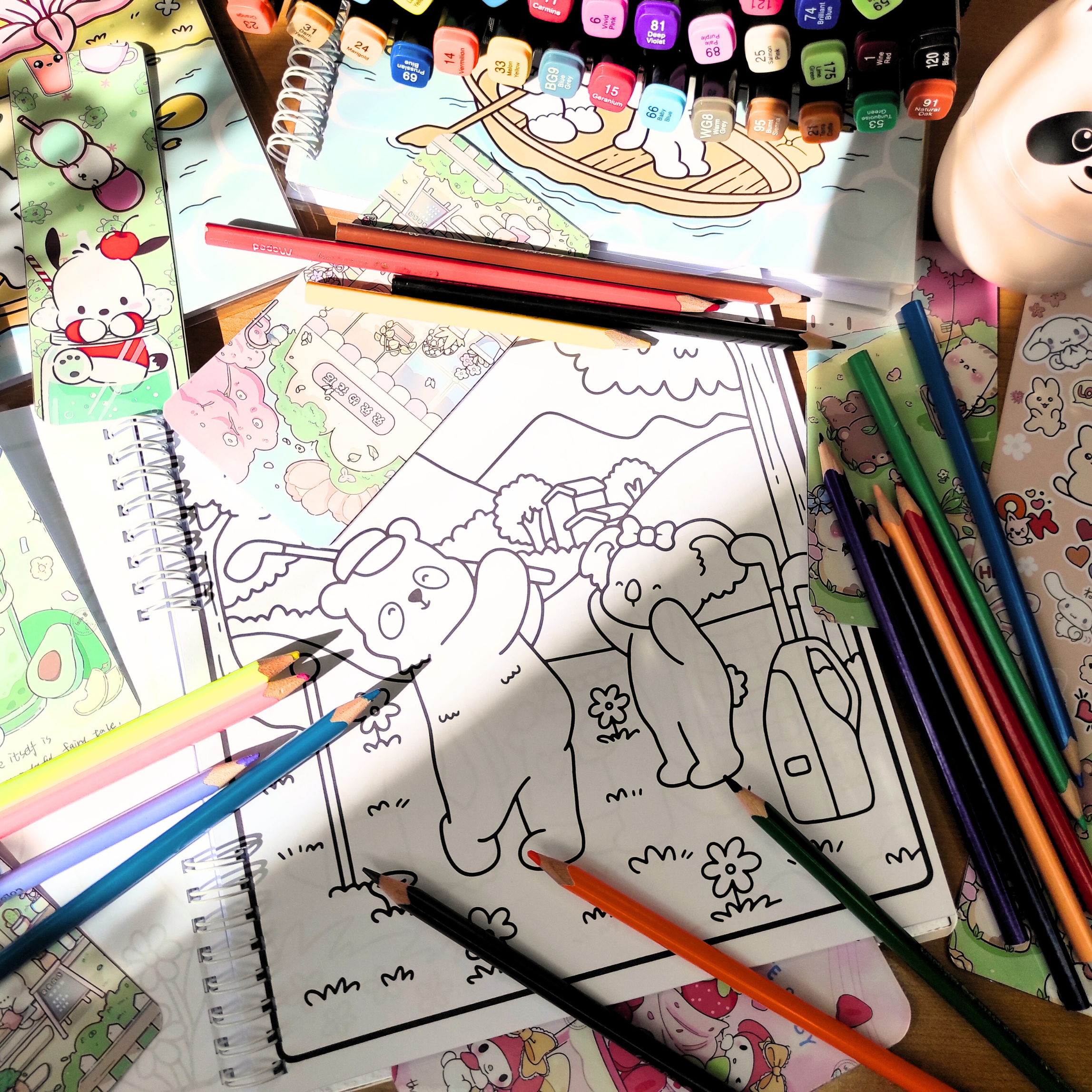 🌸 Douce Famille – A Heartwarming Family Coloring Book 🌸