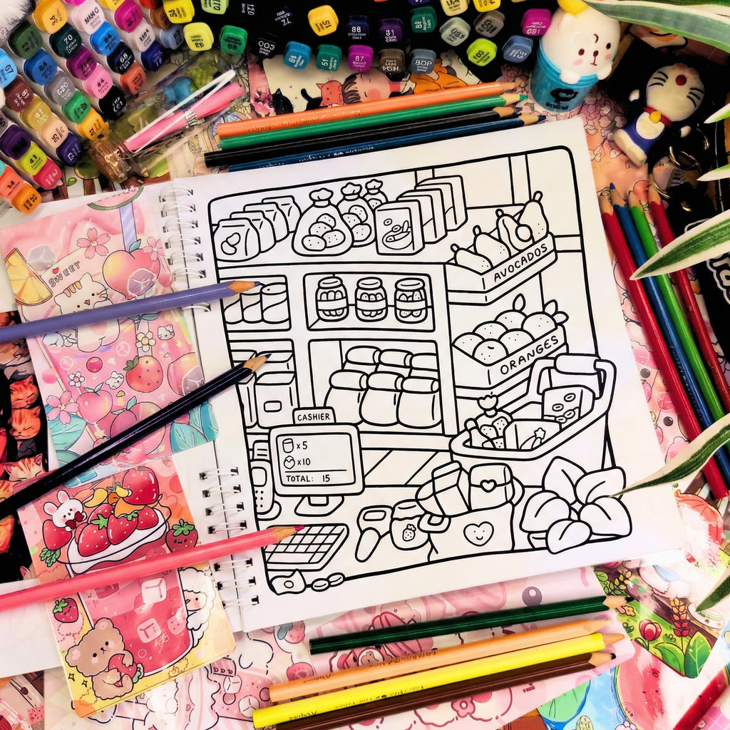 💜☕ Cozy Corner Coloring Book ☕💜