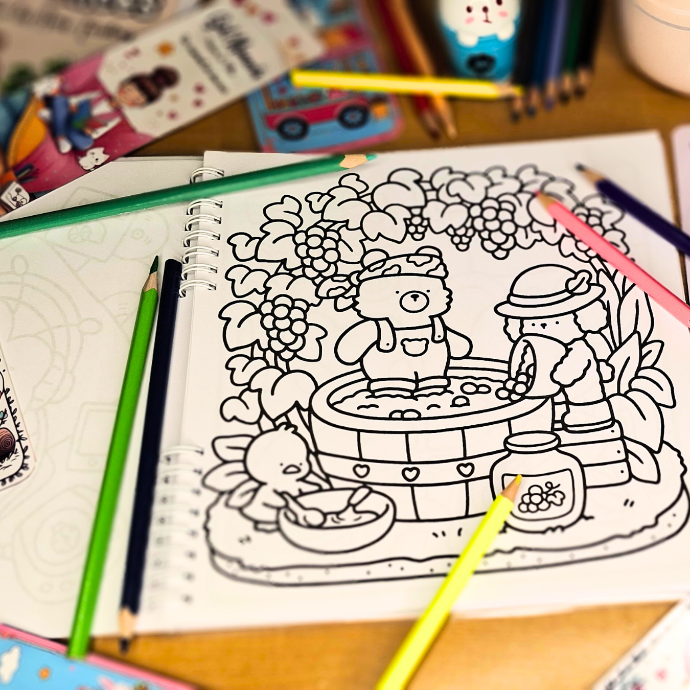 🧸🍪 Petites Gourmandises – Cozy Kawaii Coloring Book for Adults 🍪🌸