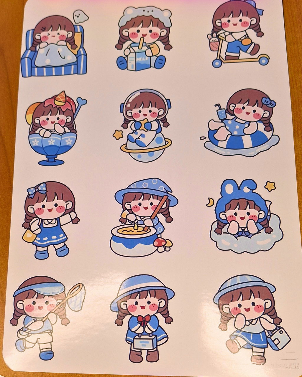 🎀🌸 Cute Sticker Sheet (A5) 🌸🎀