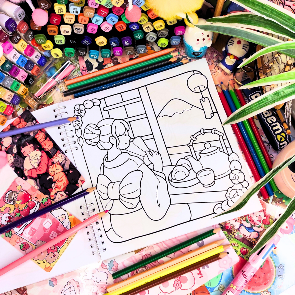 Girl Spaces Vol. 2 Coloring Book